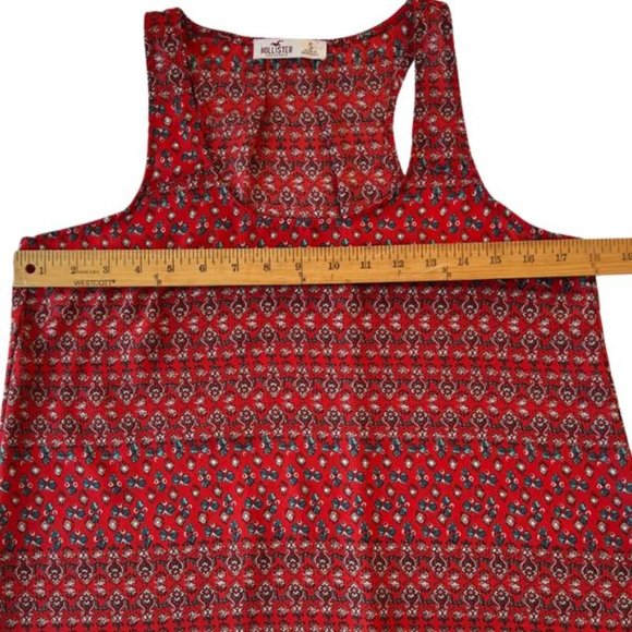 Hollister Red Flowy Tank - Picture 9 of 10